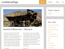 Tablet Screenshot of linedancepage.com